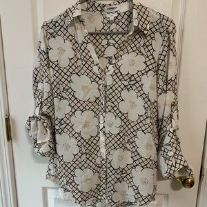 Work button down blouse